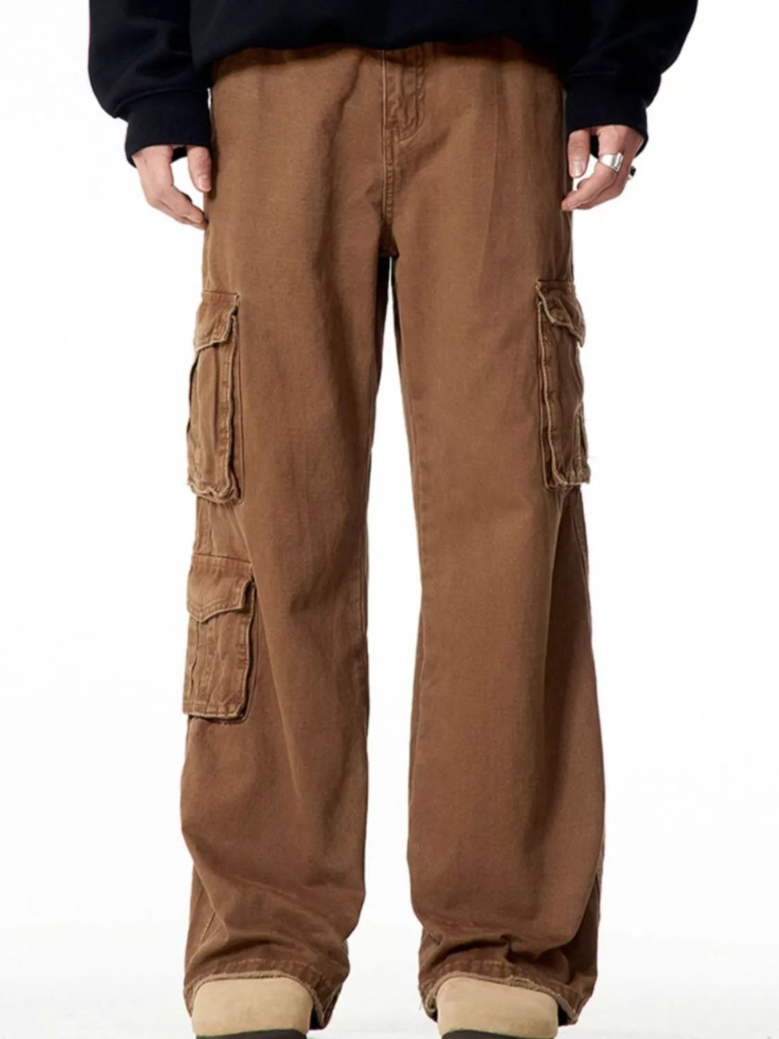 Men's Wide Leg Cargo Pants