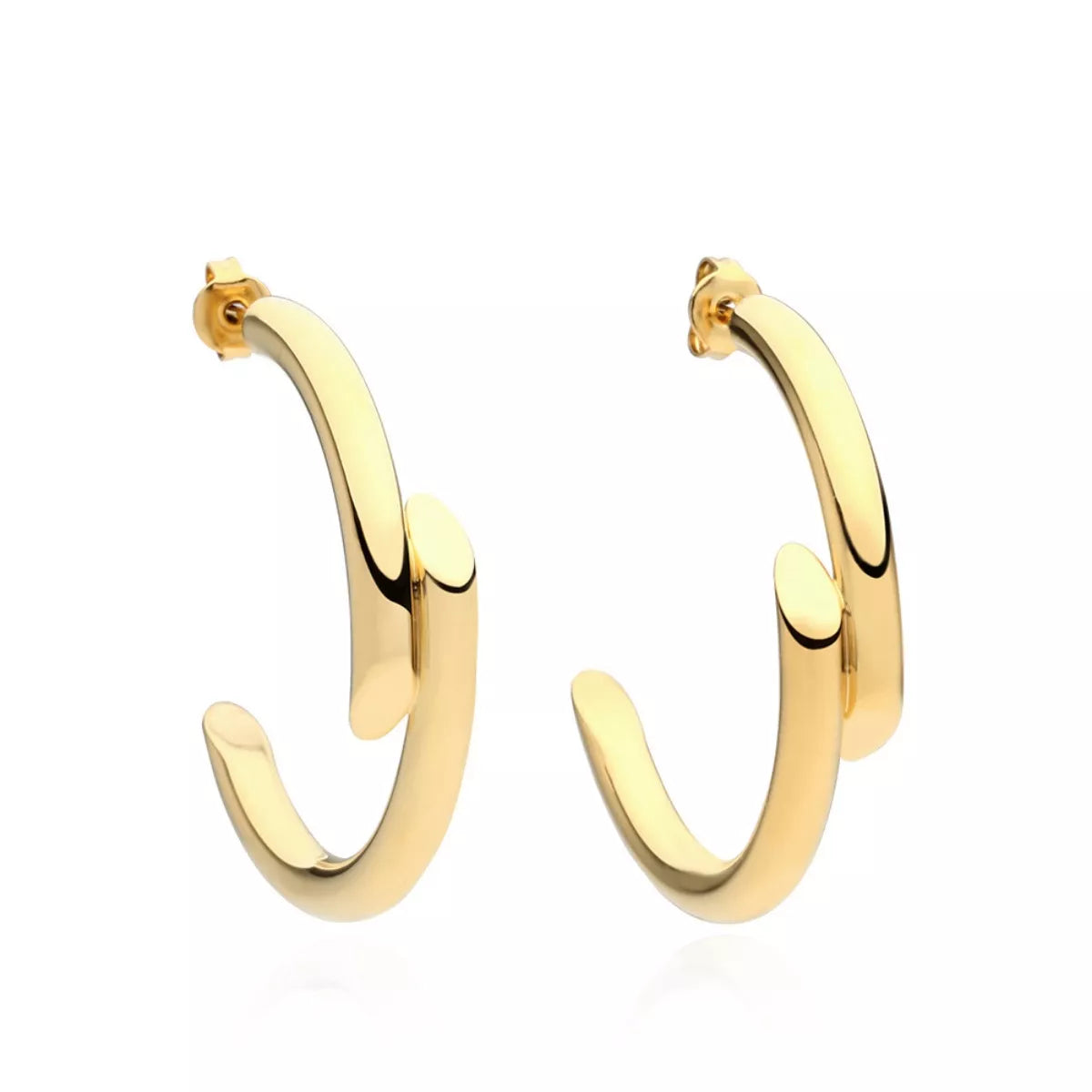 Chunky C-Hoop Earrings
