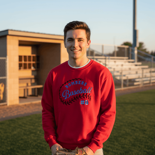 Custom Embroidered Softball/Baseball Shirt | Fully Personalized
