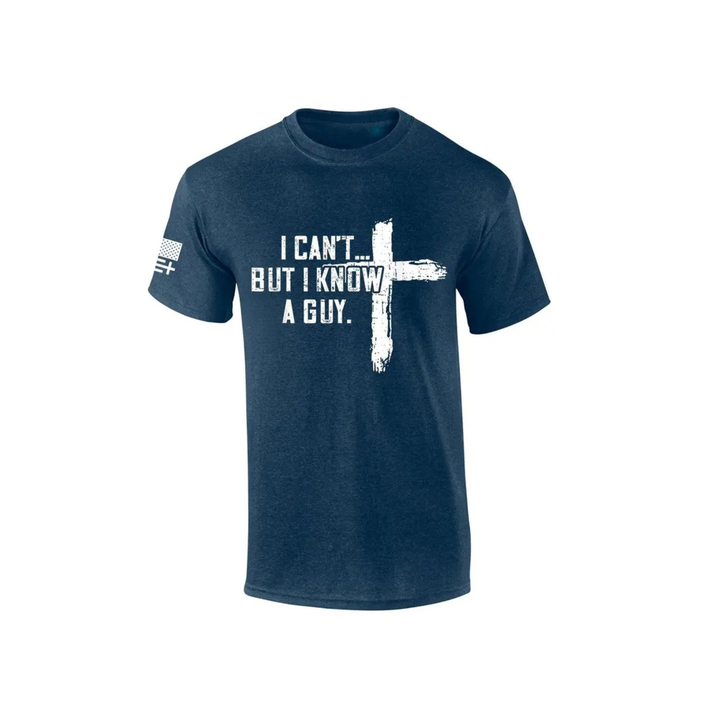 "I Know A Guy" Christian T-Shirt – Retro Jesus Cross Graphic Shirt