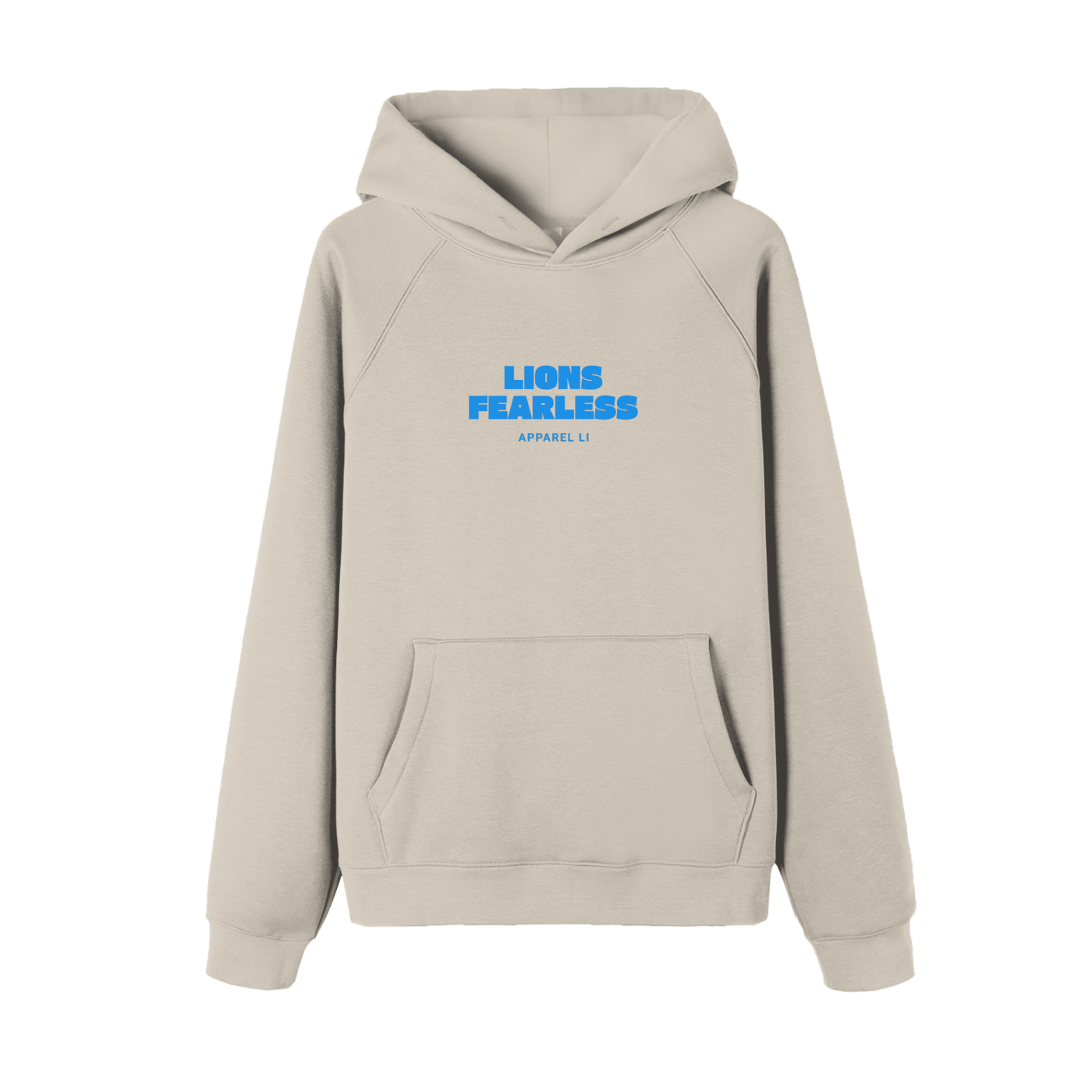 Lions Fearless Apparel Line Raglan Sleeve Hoodie