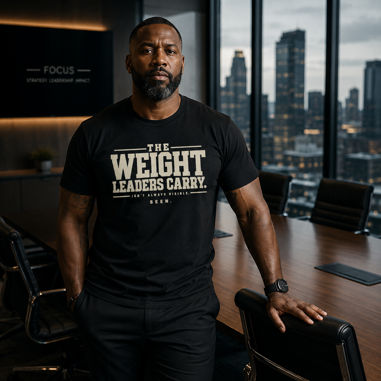 The Weight Leaders Carry Tee — SEEN Movement