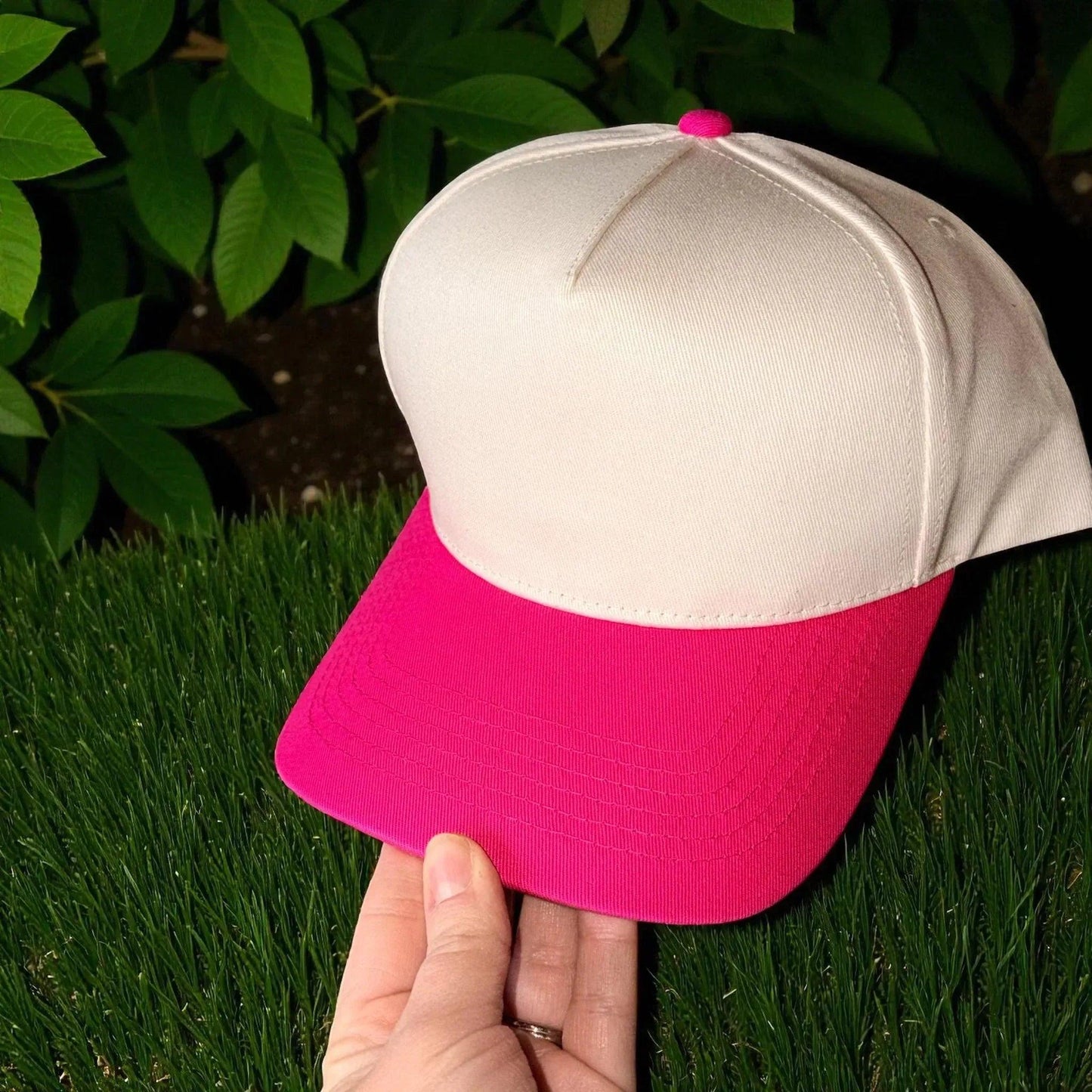 I Do All the Pretty Girls Hair Embroidered Adjustable Five-Panel Twill Hat