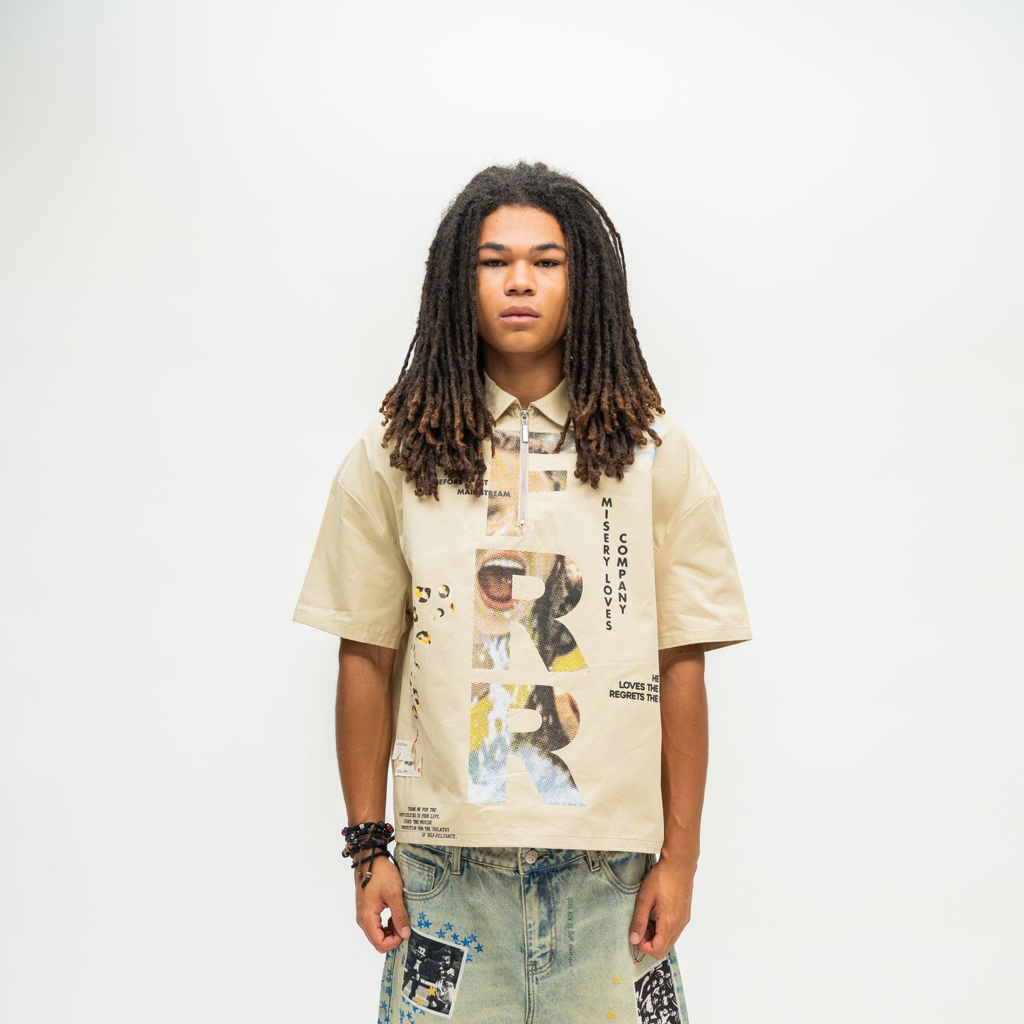Property Quarter-Zip Shirt - Tan