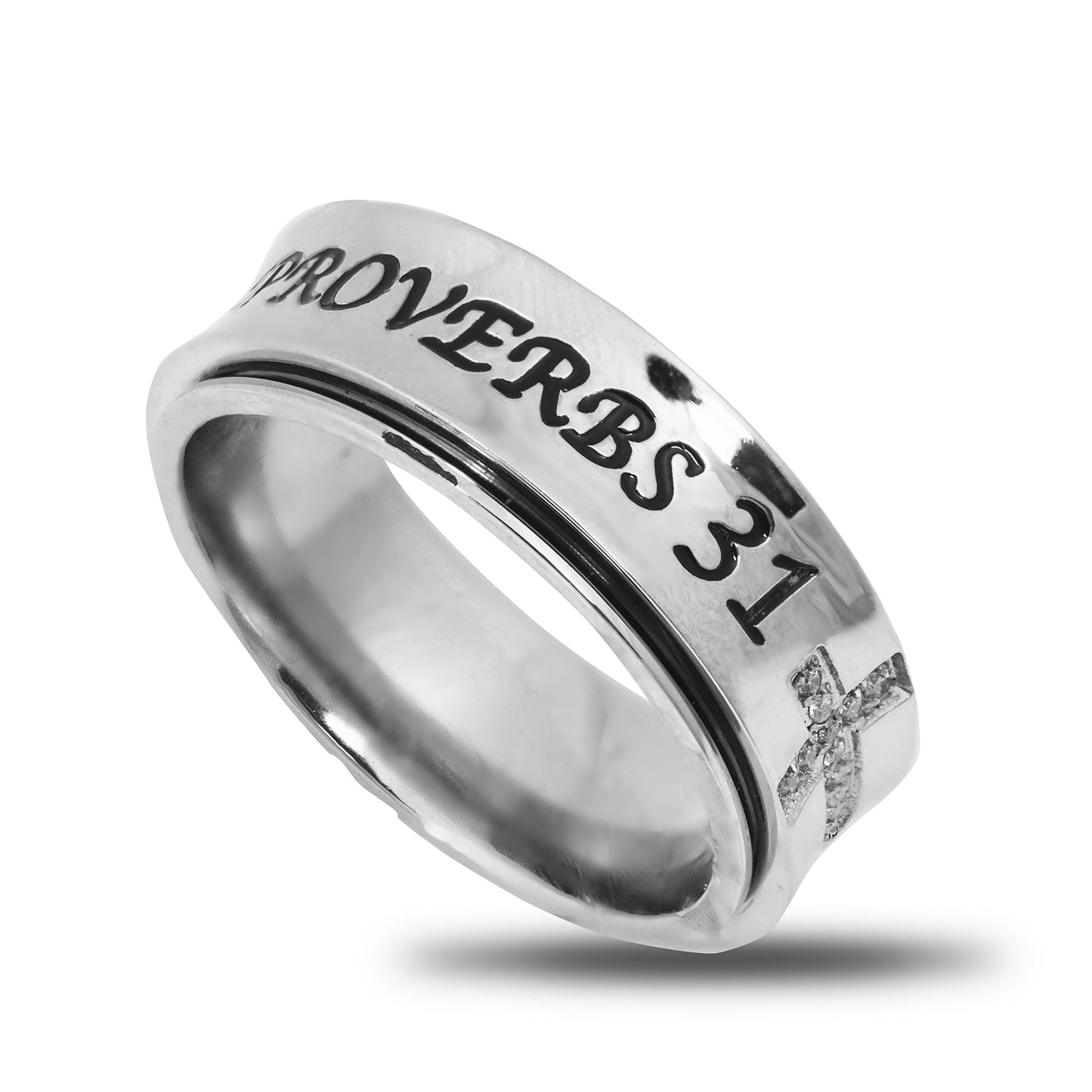 Spinner High Polish Ring