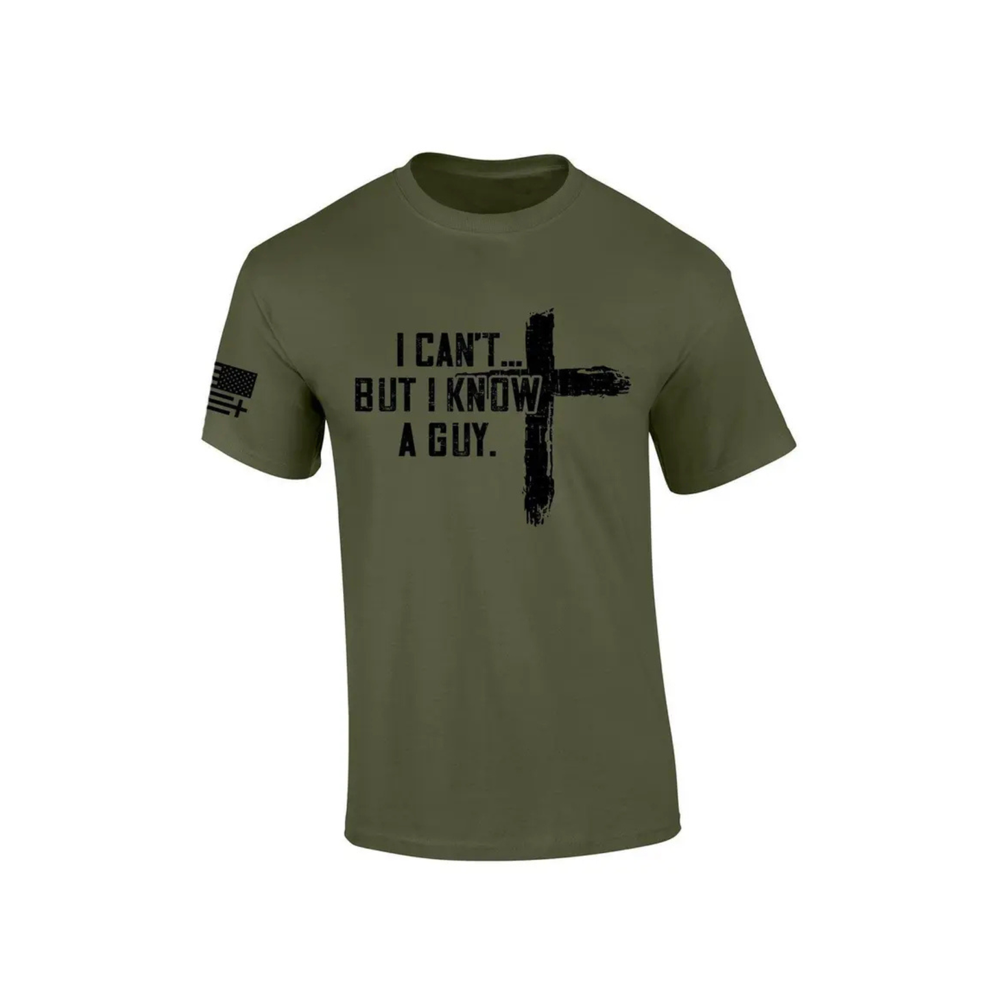 "I Know A Guy" Christian T-Shirt – Retro Jesus Cross Graphic Shirt