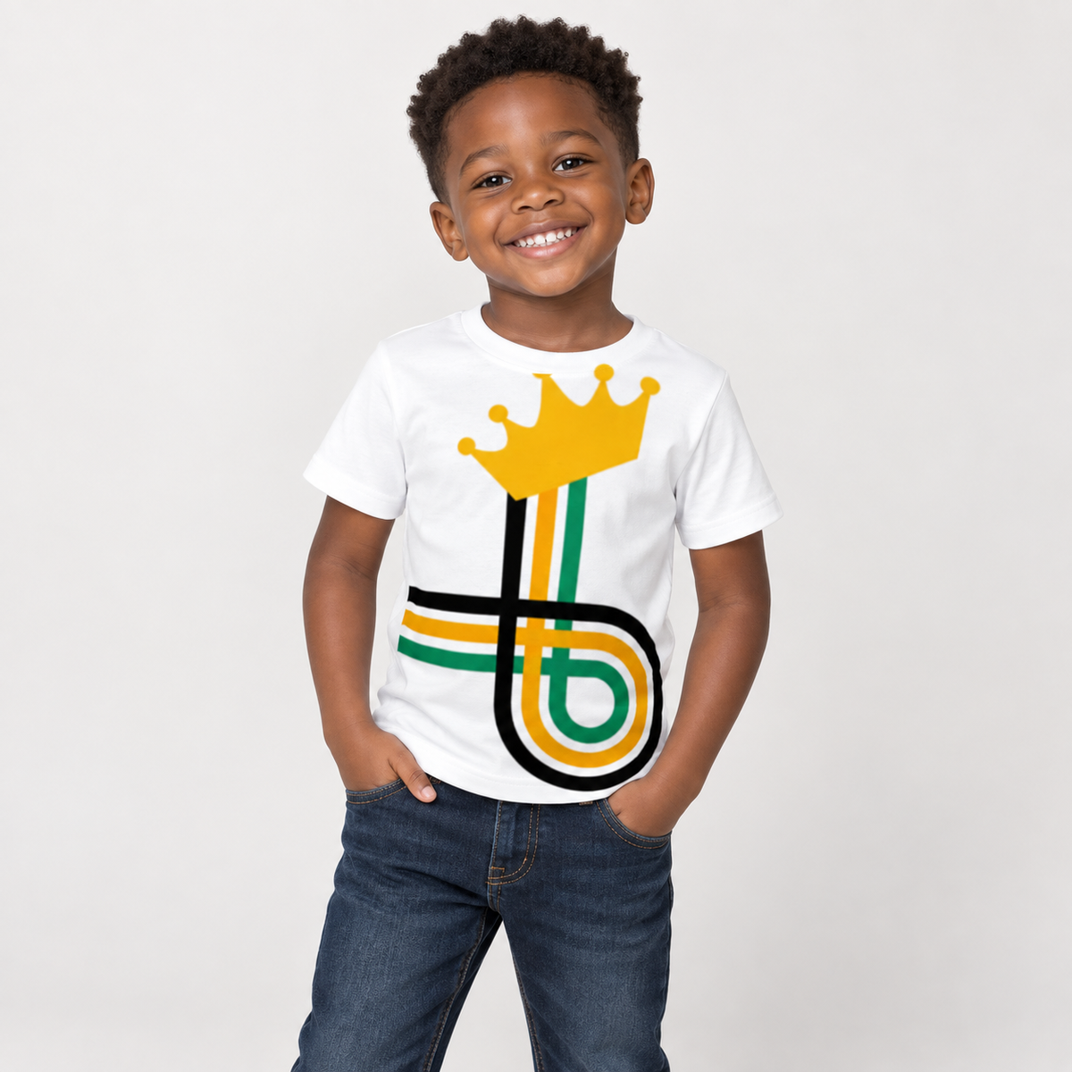 Crowned Path Little Boys' Crew Neck Tee