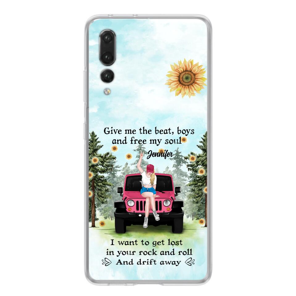 Custom Personalized Off-road Girl Phone Case for Xiaomi/ Oppo/ Huawei - Gift For Off-road Lover - Give Me The Beat, Boys and Free My Soul
