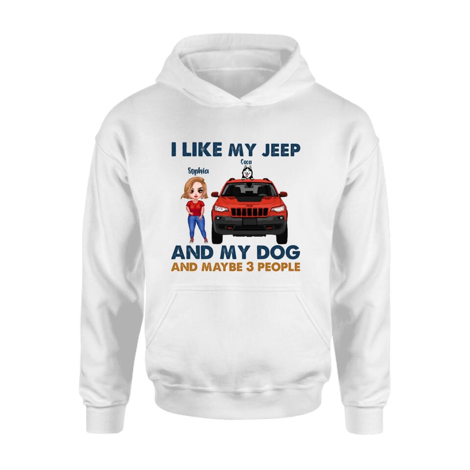 Personalized Off-road Girl Shirt - Up to 3 Dogs - Best Gift For Dog Lover - Just A Girl