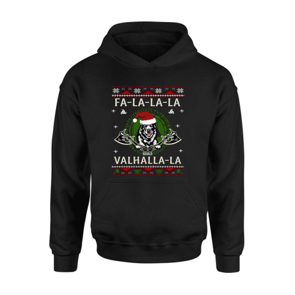 Personalized Viking Xmas Dog Ugly Sweatshirt/Hoodie - Up to 4 Dogs - Best Gift For Dog Lover
