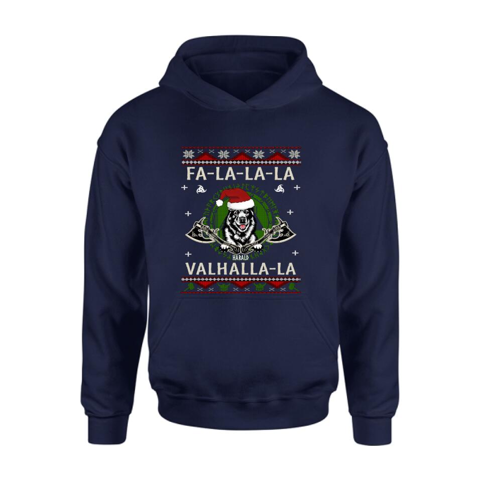 Personalized Viking Xmas Dog Ugly Sweatshirt/Hoodie - Up to 4 Dogs - Best Gift For Dog Lover