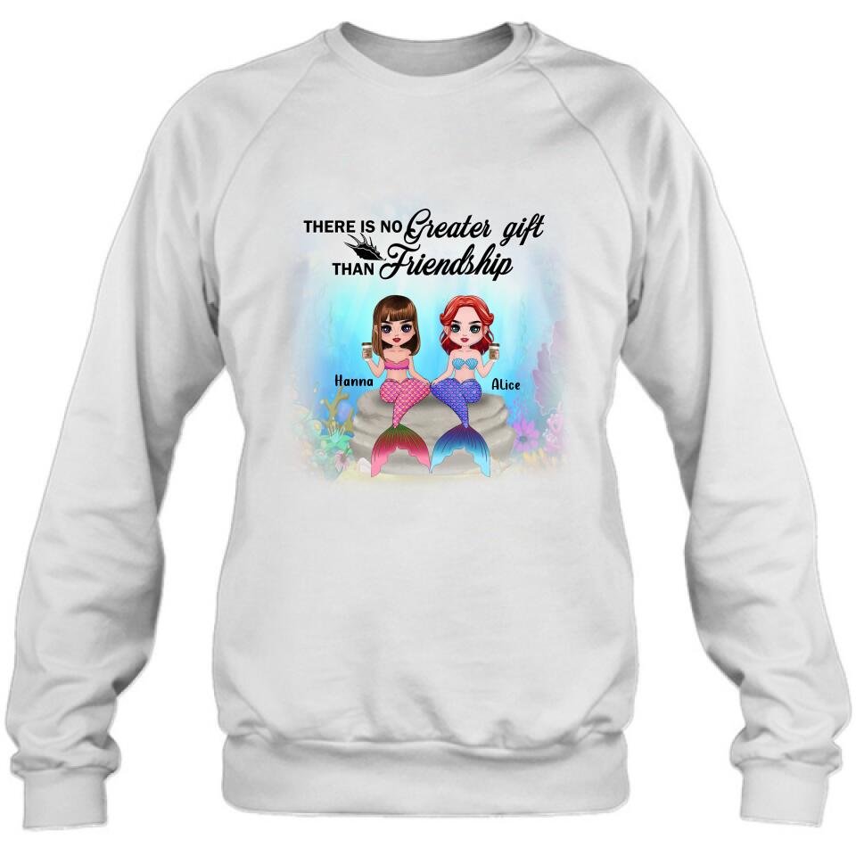 Personalized Mermaid Friends/Sister Shirt - Gift Idea For Mermaid Lover - There Is No Greater Gift Than Friendship