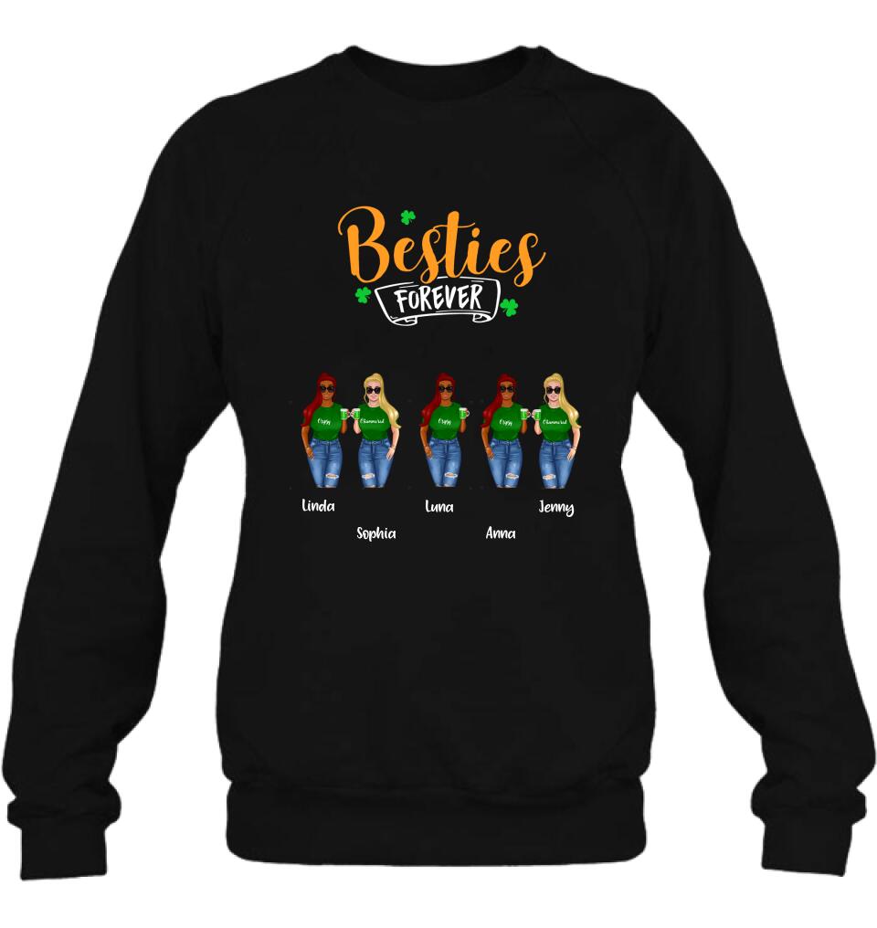 Personalized Drunker Half Shirt - Up to 5 People - Gift Idea For St Patrick's Day - She Is My Drunker Half