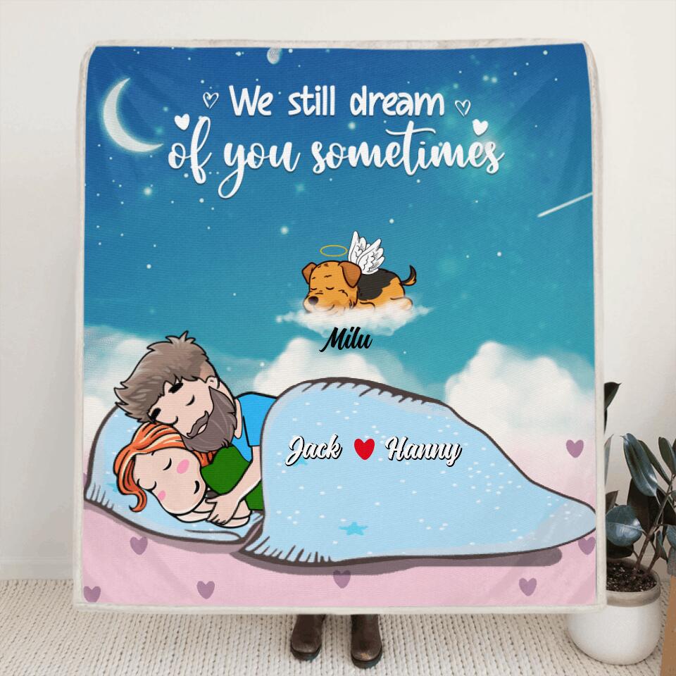 Personalized I Know Heaven Is A Beautiful Place Pillow Cover/Quilt/Fleece Blanket - Memorial Gift For Couple Who Love Dog/Cat - We Know Heaven Is A Beautiful Place