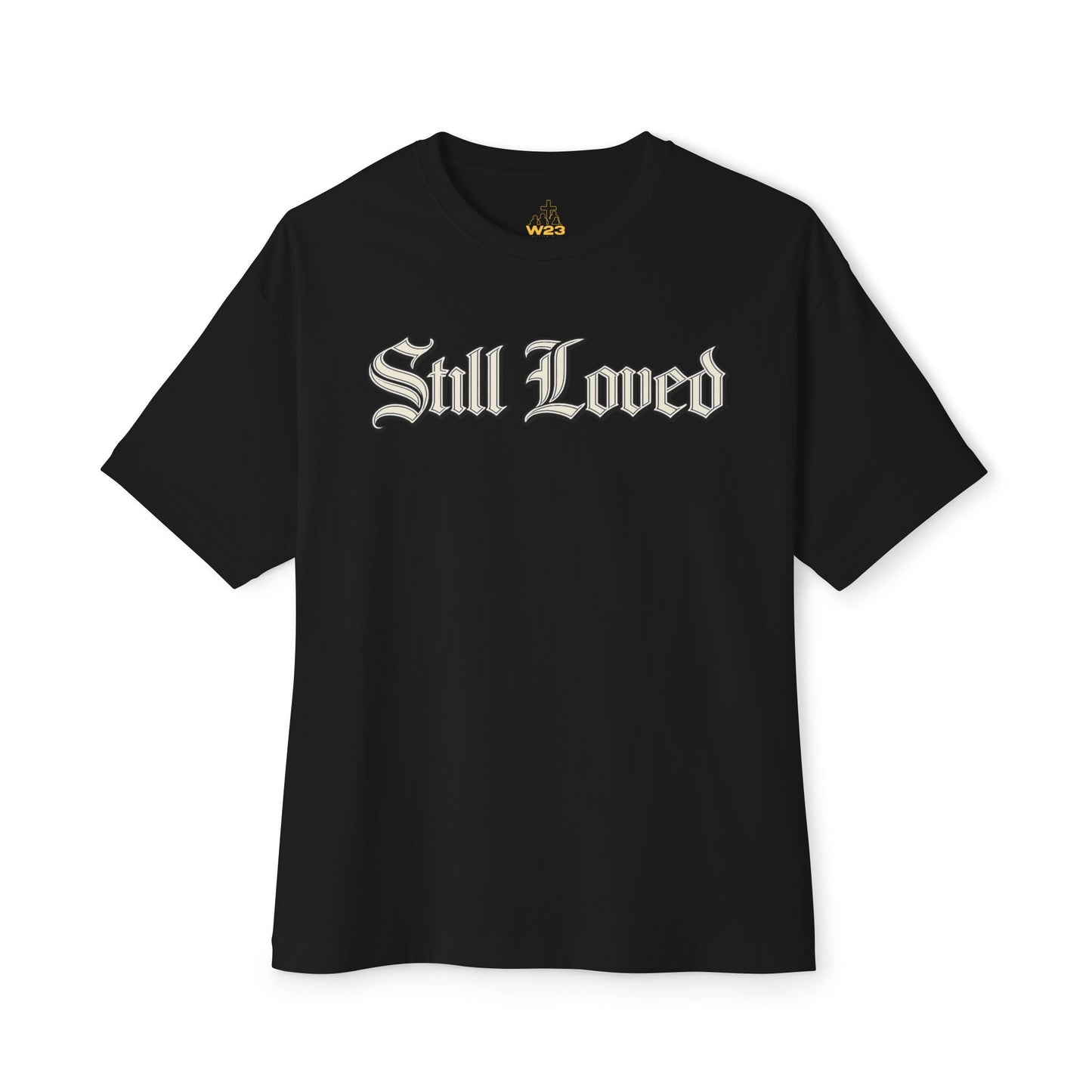 Still Loved. Chrome Outline Oversized Boxy Tee