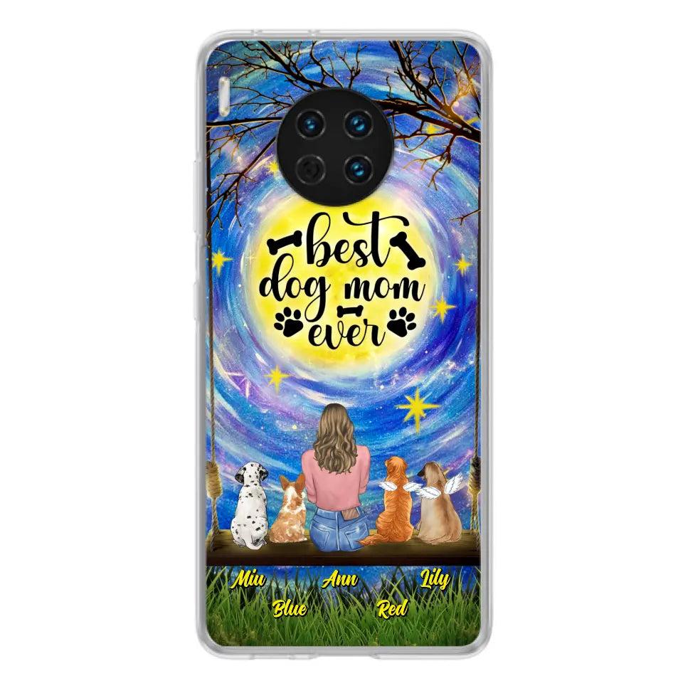 Personalized Dog Mom Phone Case - Up to 4 Dogs - Gift Idea For Dog Lovers - I Love You To the Moon And Back - Case For Xiaomi/Huawei/Oppo