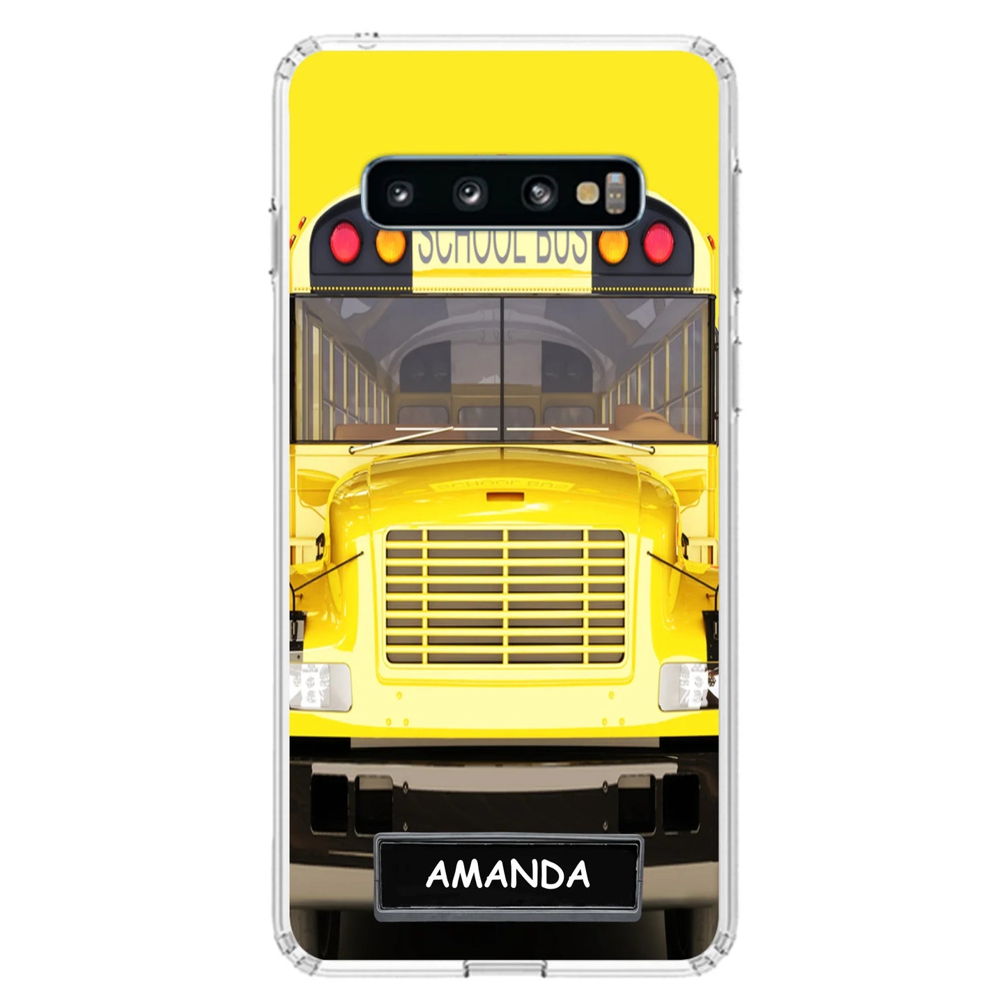 Personalized School Bus Phone Case - Gift Idea For School Bus Lovers - Case For iPhone, Samsung and Xiaomi