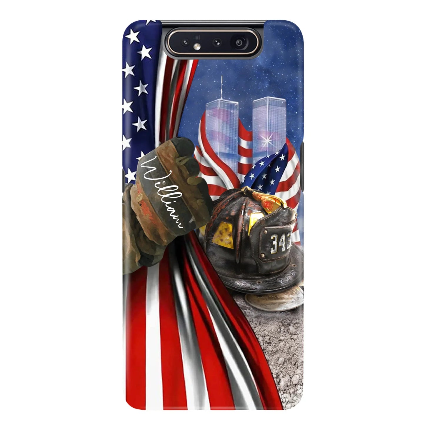Personalized Fire Fighter Phone Case - Gift Idea For 4th Of July Day - Cases For iPhone And Samsung