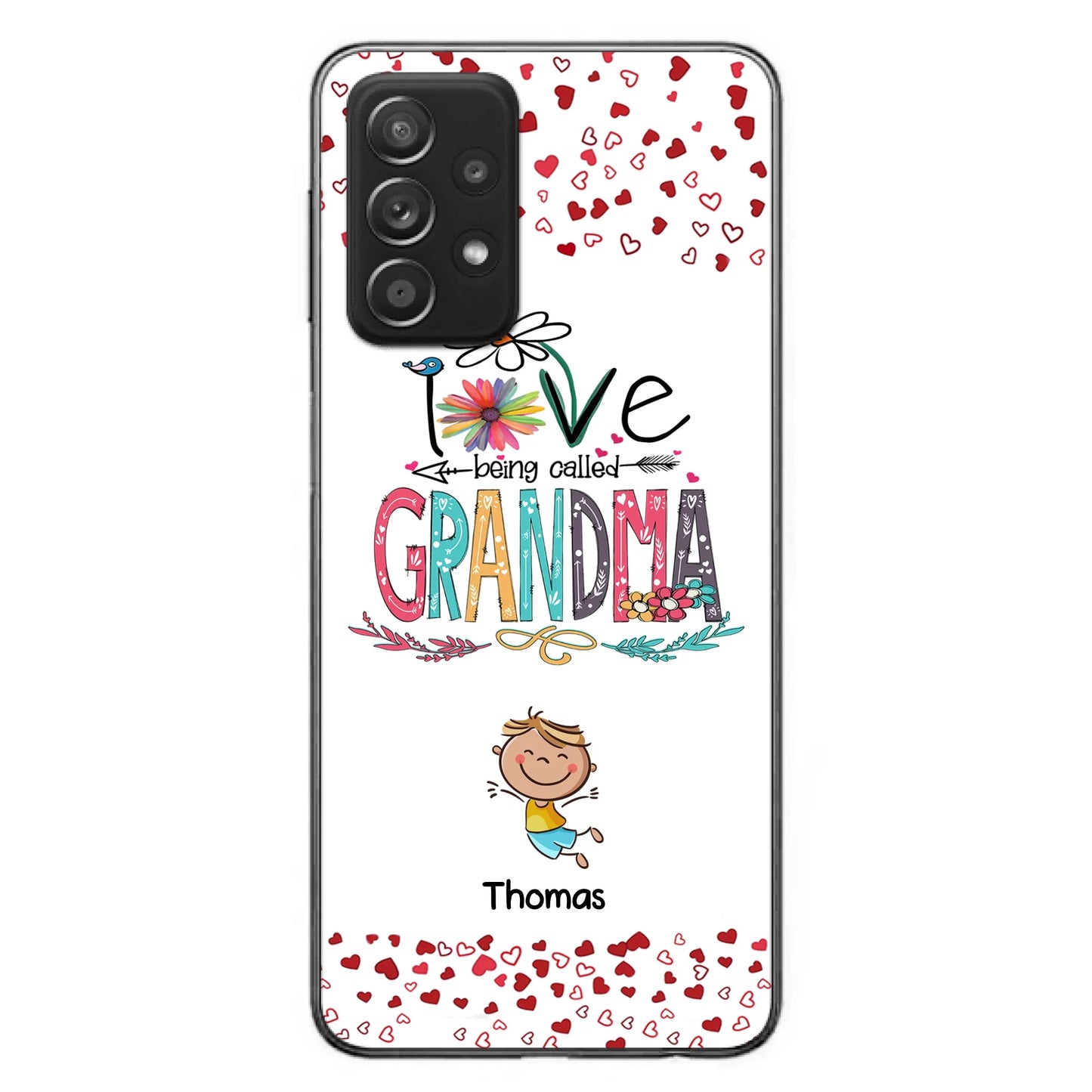 Custom Personalized Blessed To Be Called Nana Phone Case - Upto 5 Kids - Gift Idea For Nana/ Mama/Kids - Case For iPhone And Samsung