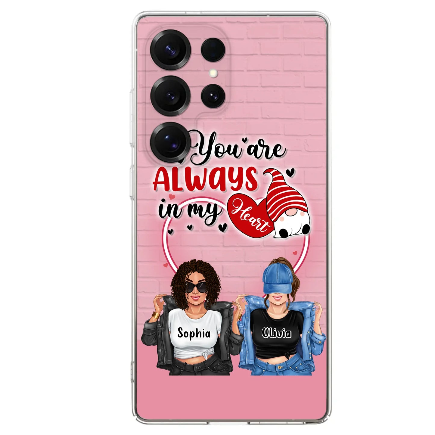 Custom Personalized Friends Phone Case - Best Gift For Friends - You're Always In My Heart - Case For iPhone/Samsung