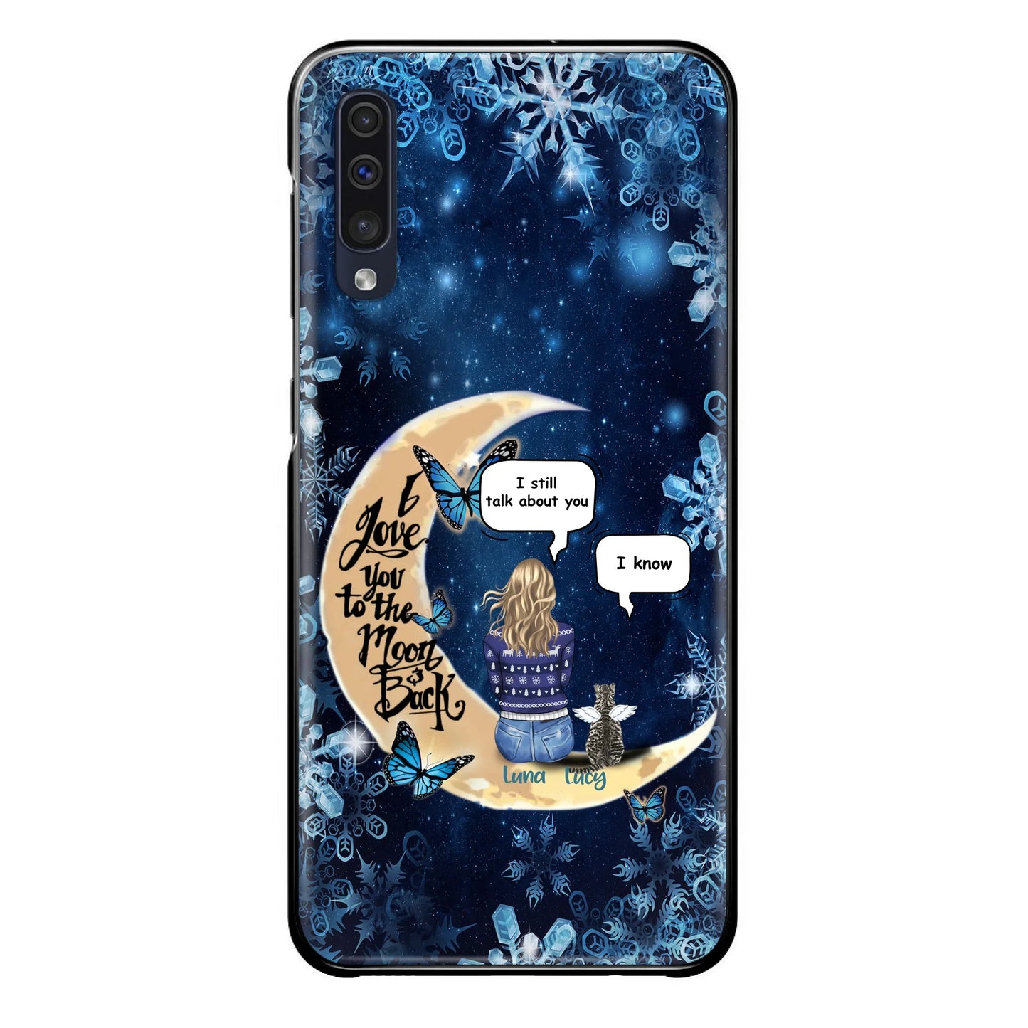 Custom Personalized Pet Mom Conversation Phone Case - Woman With Upto 4 Pets - Gift For Dog/ Cat Lover - Case For iPhone And Samsung