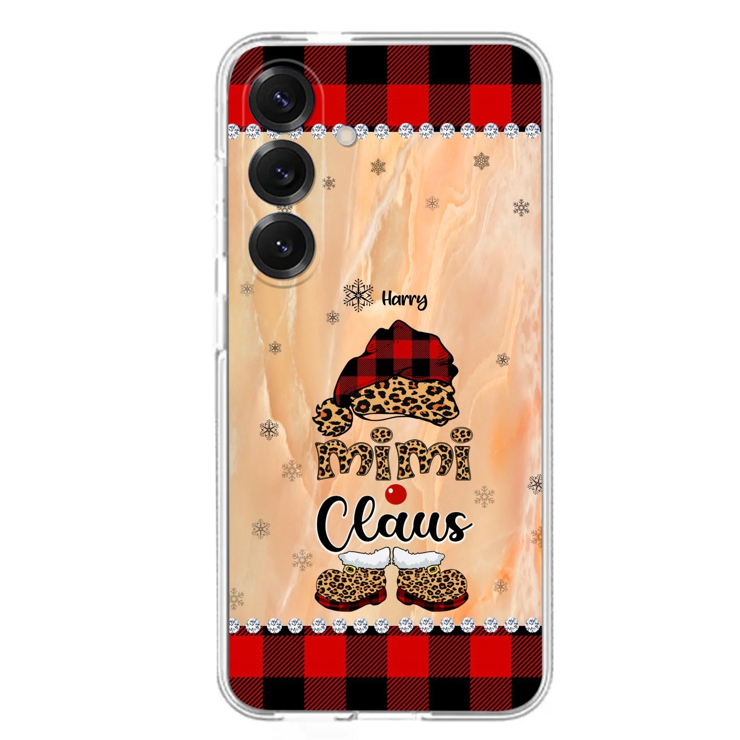 Custom Personalized Mimi Claus Phone Case - Upto 9 Names - Gift For Grandma - Case For iPhone And Samsung