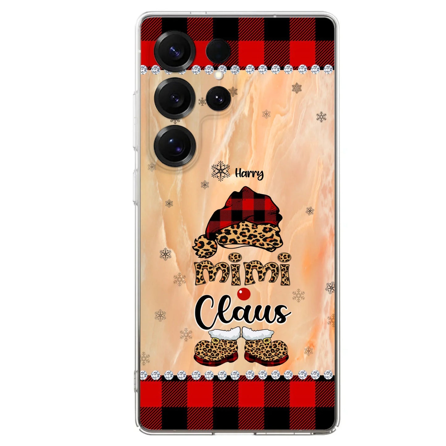 Custom Personalized Mimi Claus Phone Case - Upto 9 Names - Gift For Grandma - Case For iPhone And Samsung