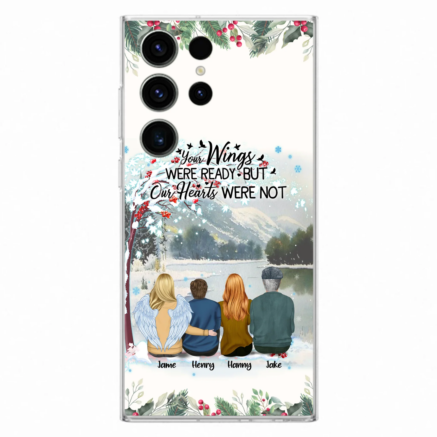 Custom Personalized Family Phone Case - Best Gift For Family - I Know Heaven Is A Beautiful Place Because They Have My Dad - Case For Iphone/Samsung