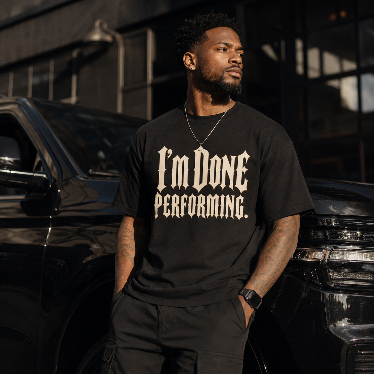 I'm Done Performing Tee — SEEN Movement