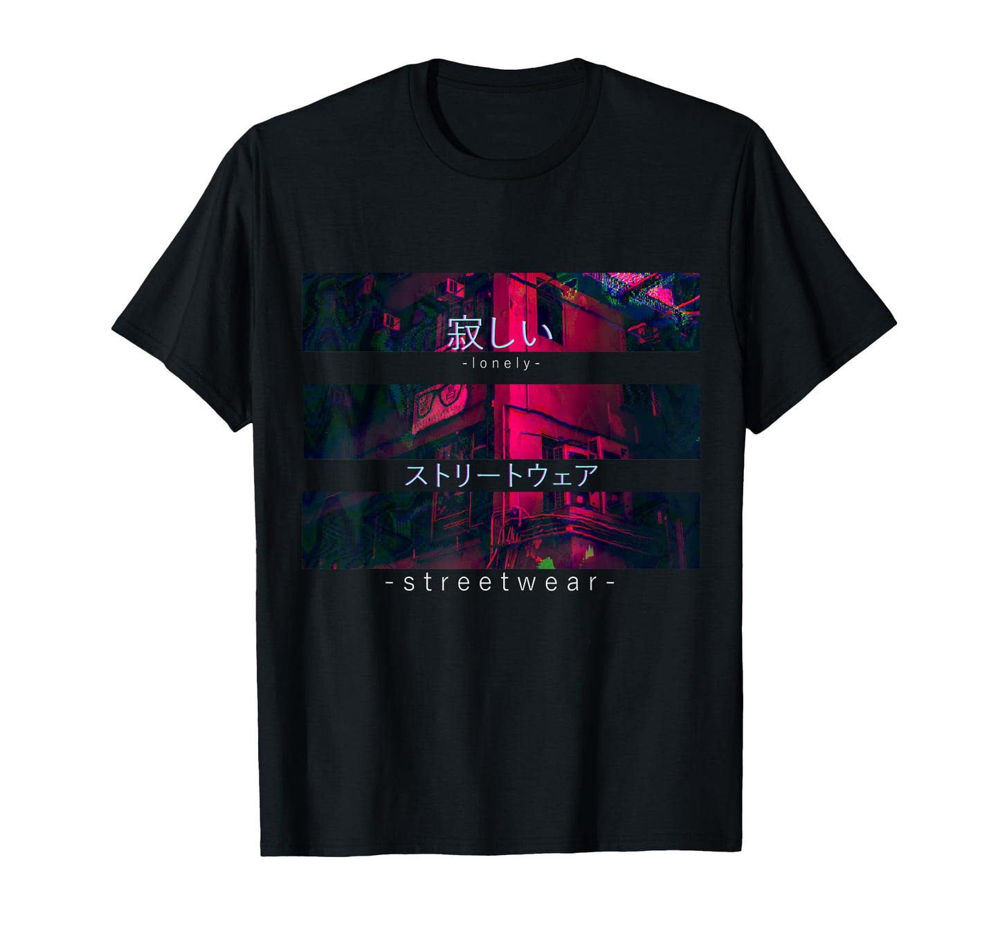 Japan Tokyo Lonely Streetwear T-Shirt - Casual Everyday Wear for Adults