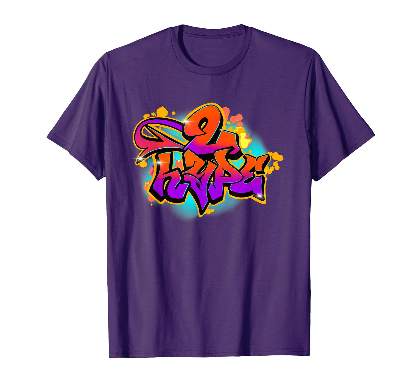 2 Hype Graffiti Urban Streetwear T-Shirt - Casual Everyday Wear Men Women