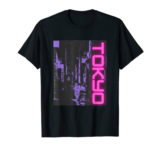 80S Lofi Tokyo Japanese Streetwear T-Shirt - Casual Everyday Wear Unisex