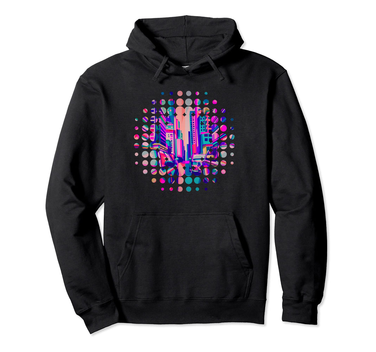 Vaporwave Streetwear Aesthetic Hoodie - Casual Everyday Wear for Adults