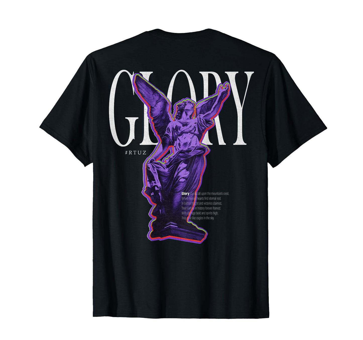 Modern Hip Hop Angel Urban Back T-Shirt - Streetwear Style for Adults
