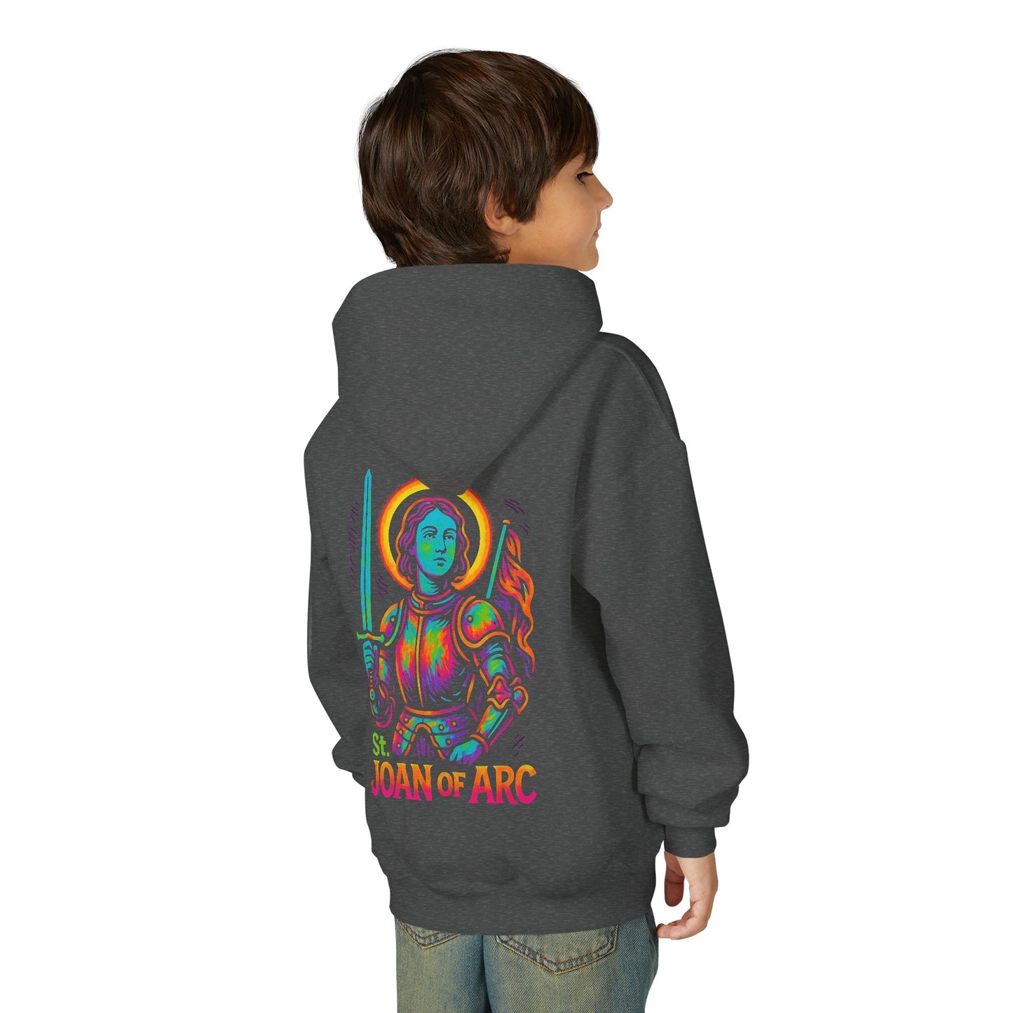 St. Joan of Arc | Kids Catholic Hoodie | Warrior Saint
