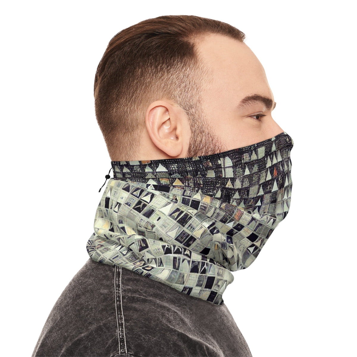 Pixel Disruption Anti-Surveillance Face Mask