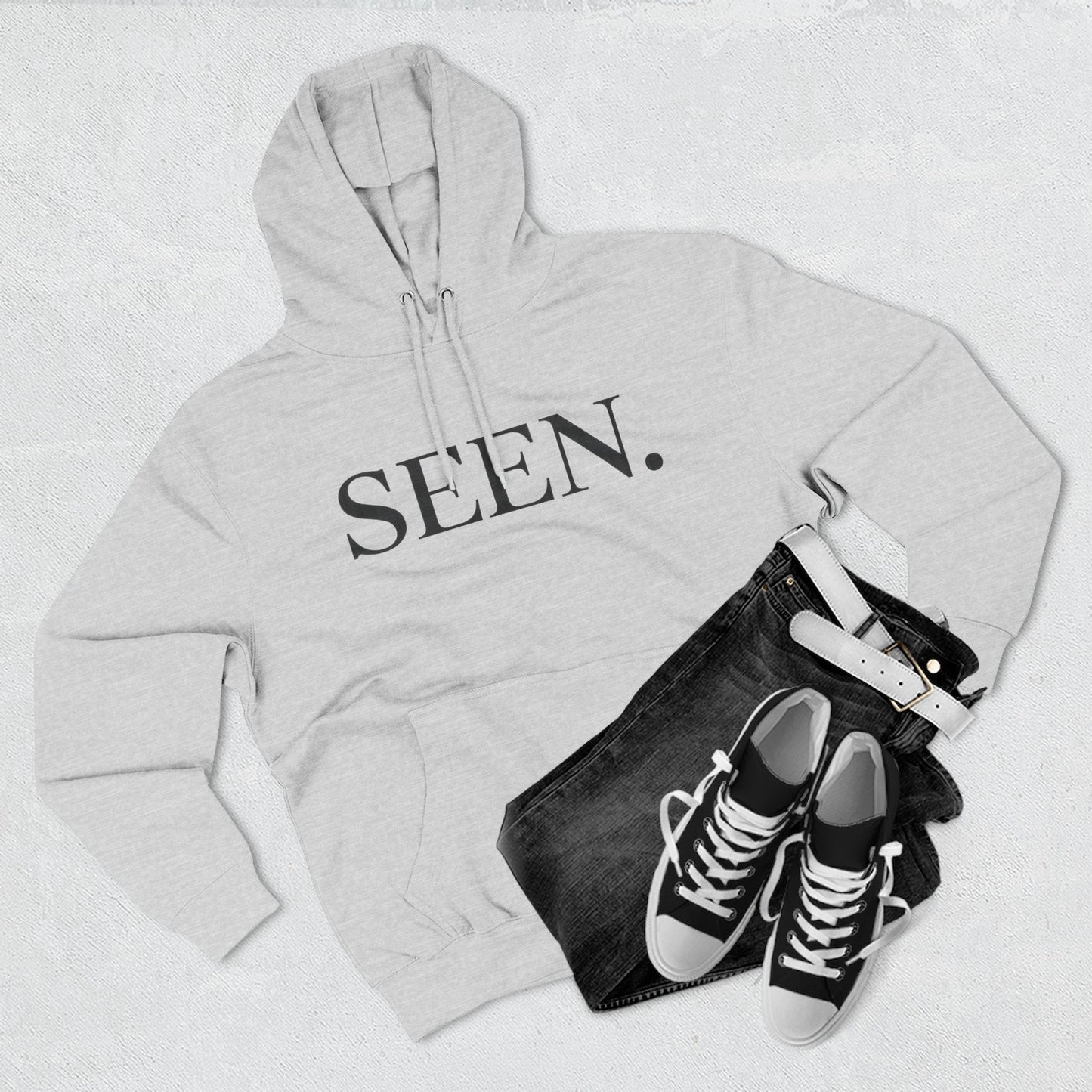 SEEN. Hoodie — Black Ink Edition