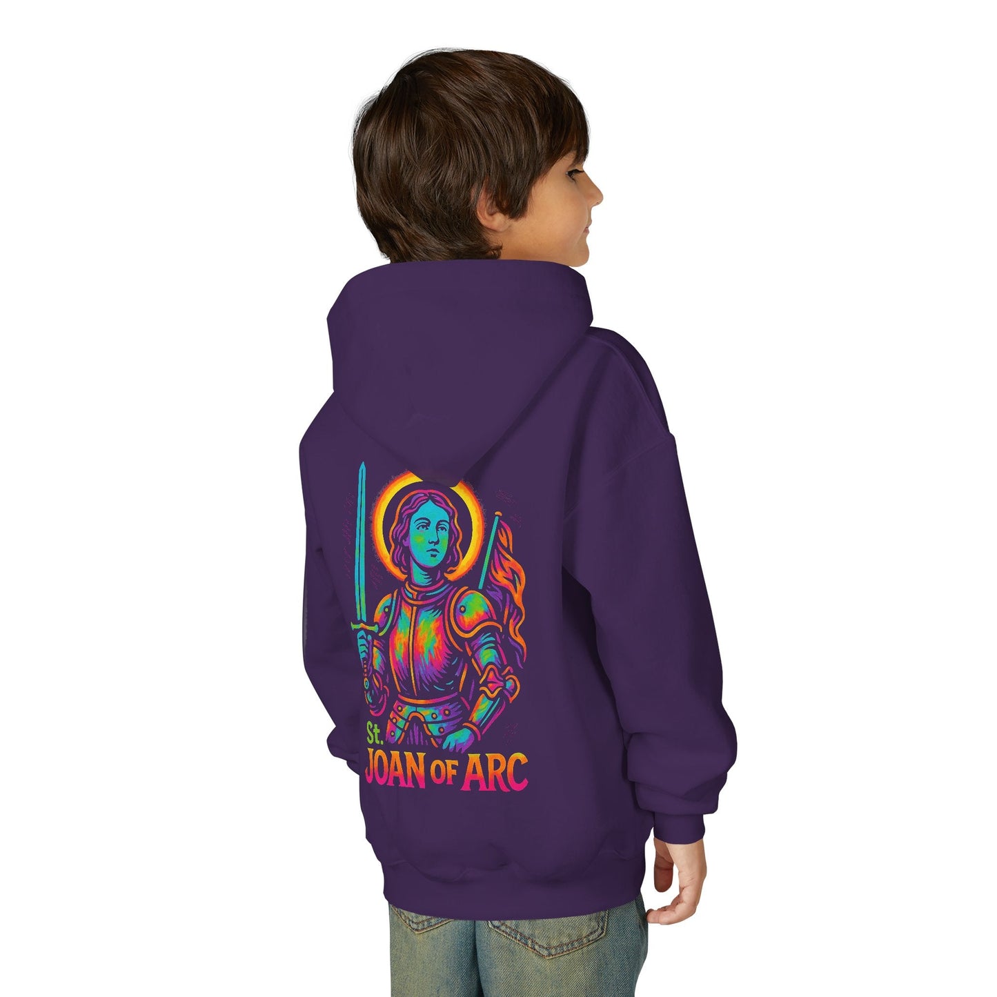 St. Joan of Arc | Kids Catholic Hoodie | Warrior Saint