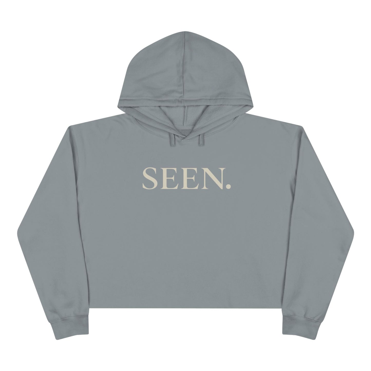 SEEN. Cropped Hoodie – Faith-Inspired Minimal Streetwear