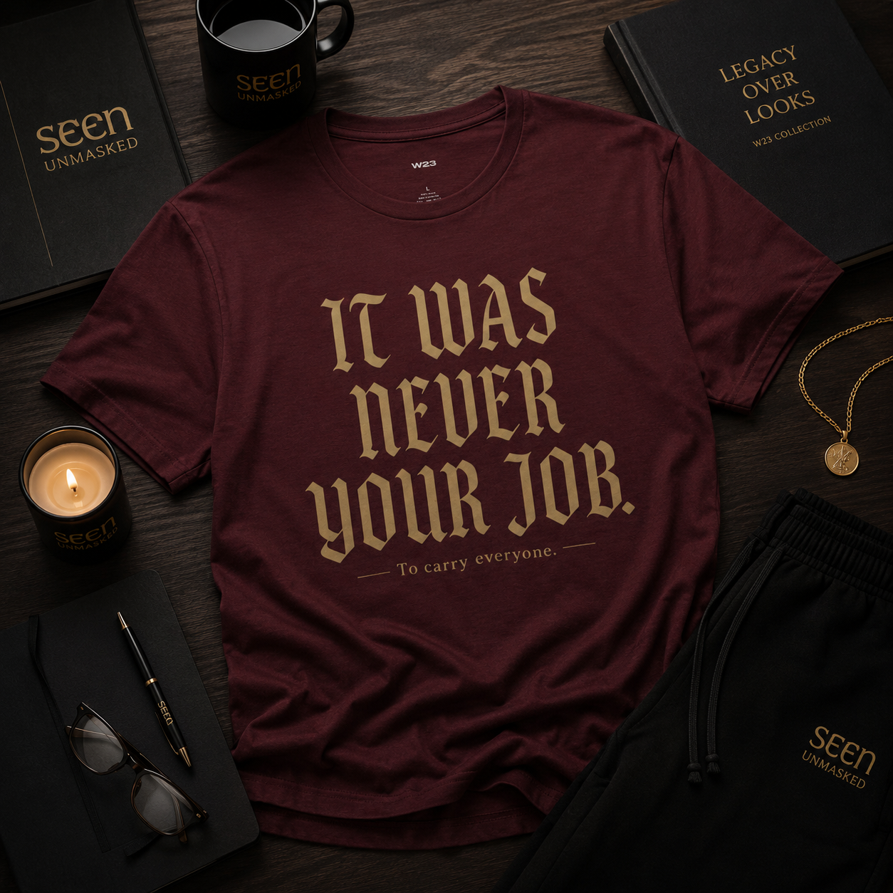 It Was Never Your Job Tee — SEEN: Unmasked Collection