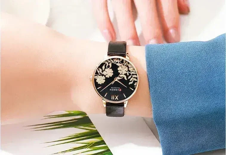 Picturesque Women's Watch | 541253 – Floral Elegance Timepiece