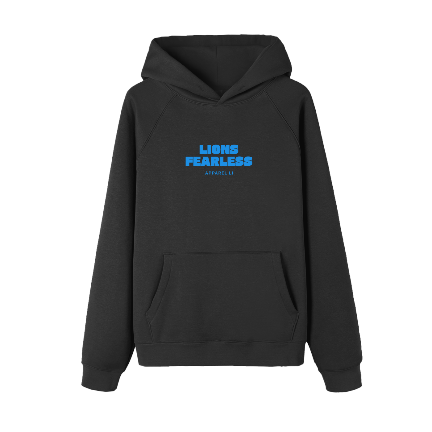 Lions Fearless Apparel Line Raglan Sleeve Hoodie