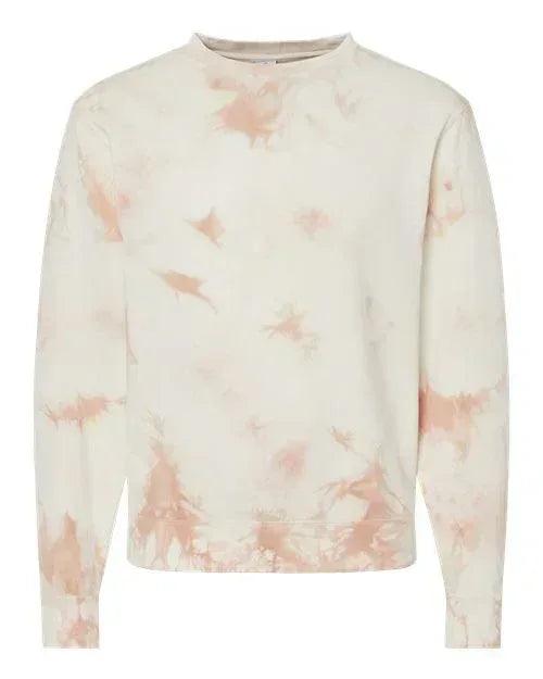 Custom Mascot | Area Code Varsity Outline Embroidered Tie-Dyed Sweatshirt