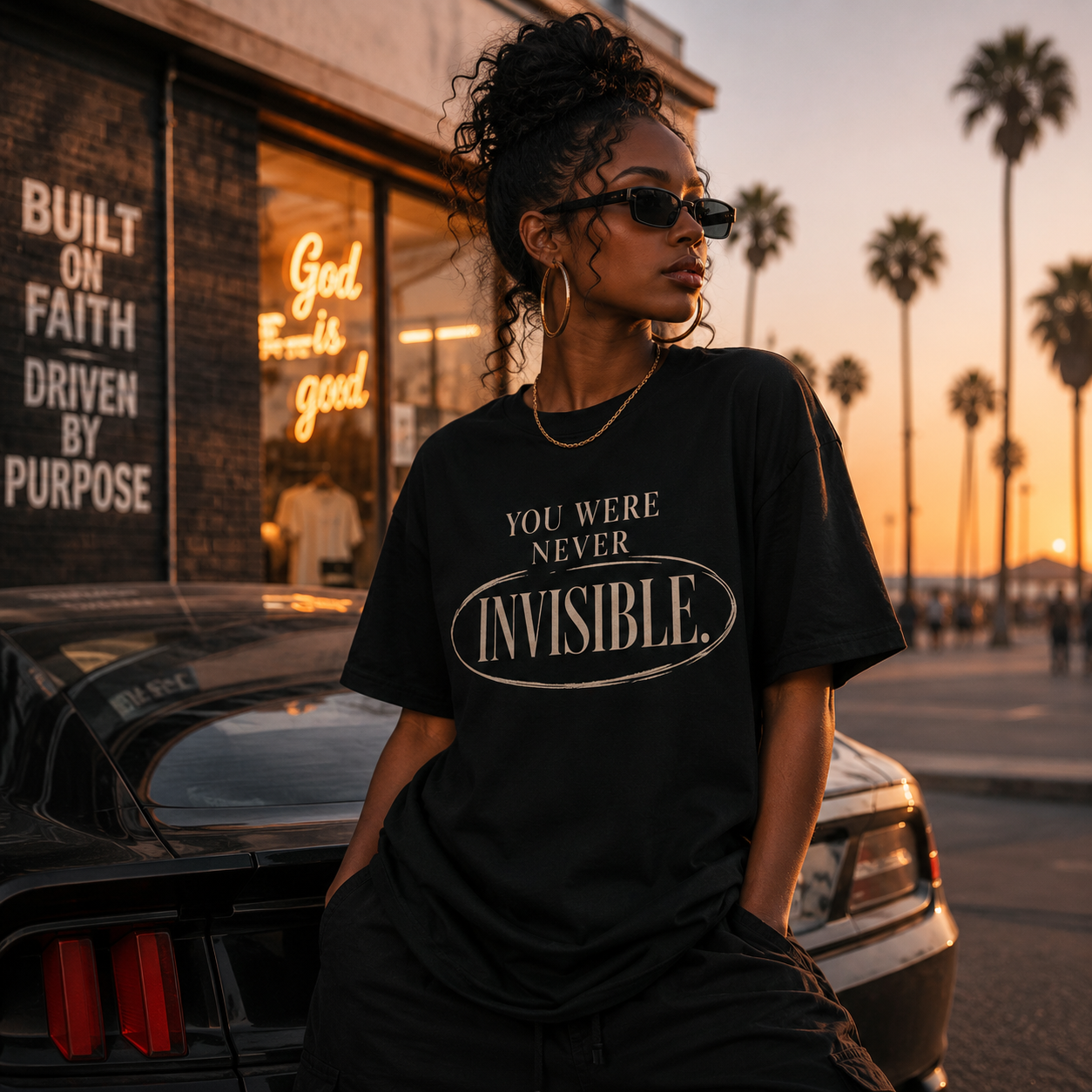 You Were Never Invisible T-Shirt — Inspirational Statement Tee