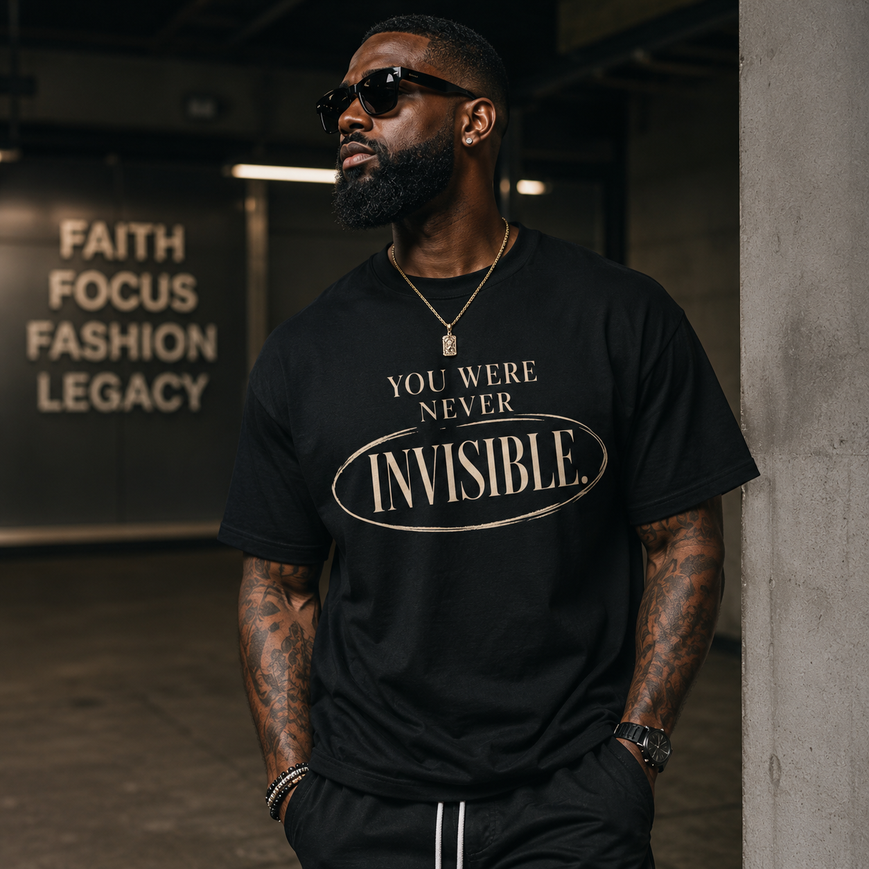 You Were Never Invisible T-Shirt — Inspirational Statement Tee