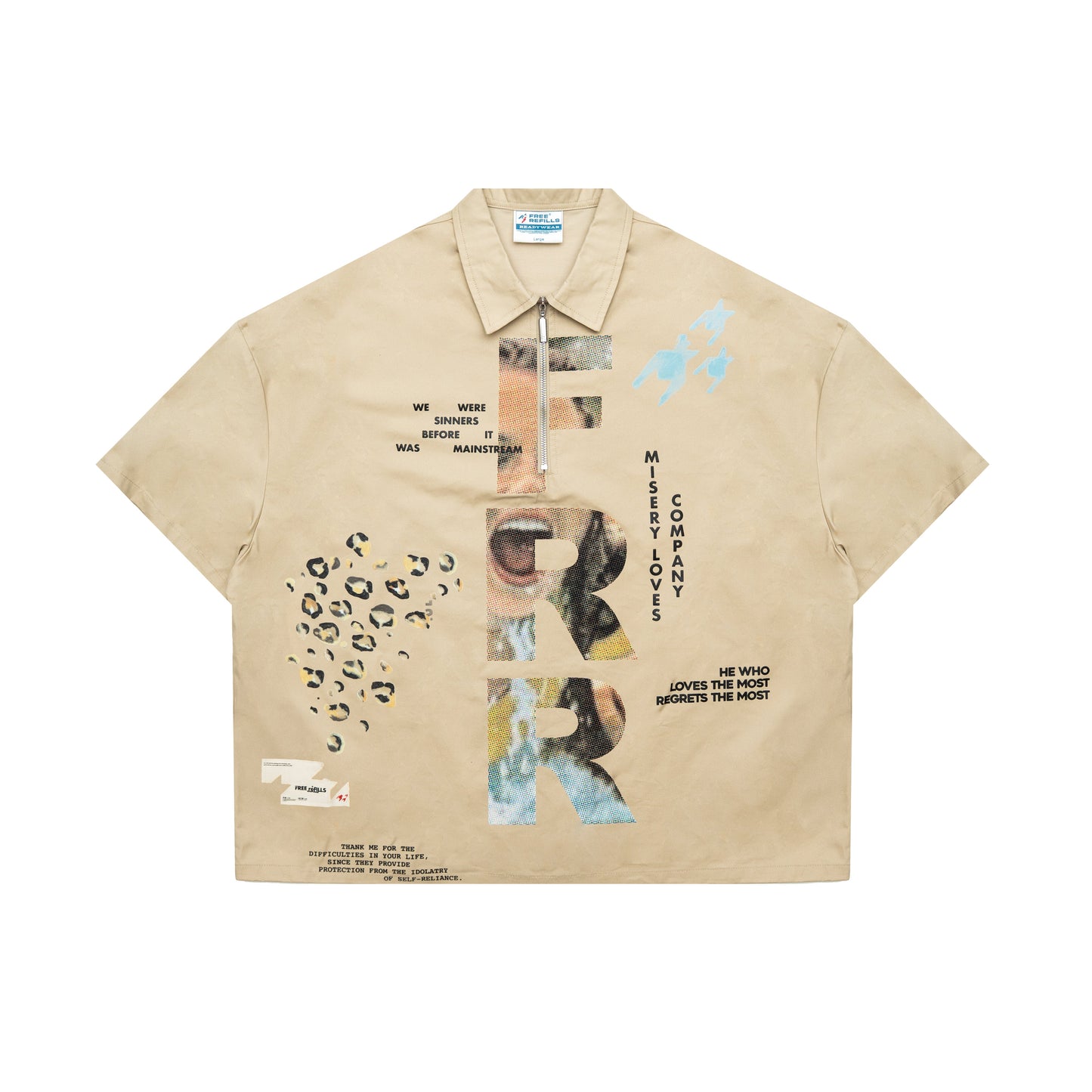 Property Quarter-Zip Shirt - Tan