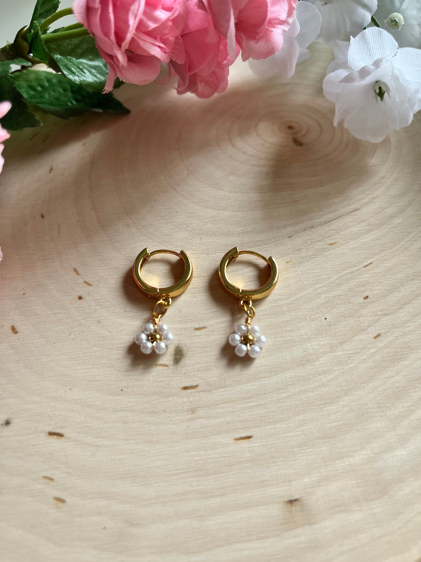 Gold Floral Huggies