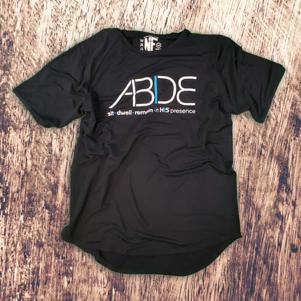 ABIDE (Sit - Dwell - Remain) - Black Bamboo Tee