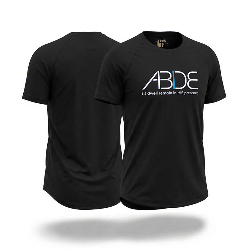 ABIDE (Sit - Dwell - Remain) - Black Bamboo Tee