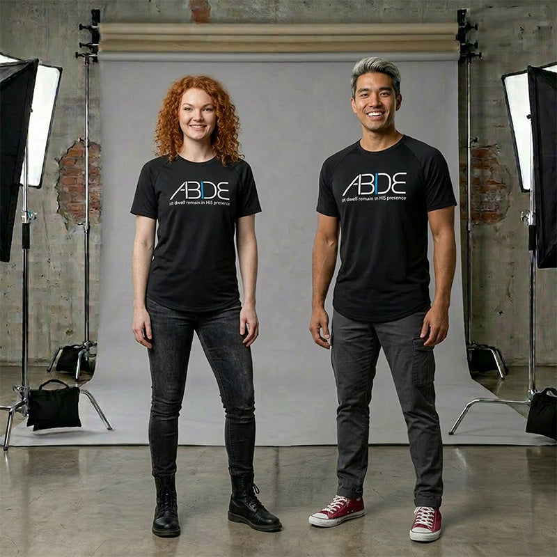 ABIDE (Sit - Dwell - Remain) - Black Bamboo Tee